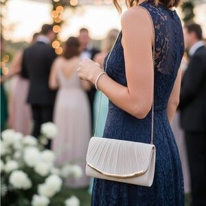 Elegant Cream Clutch Bag